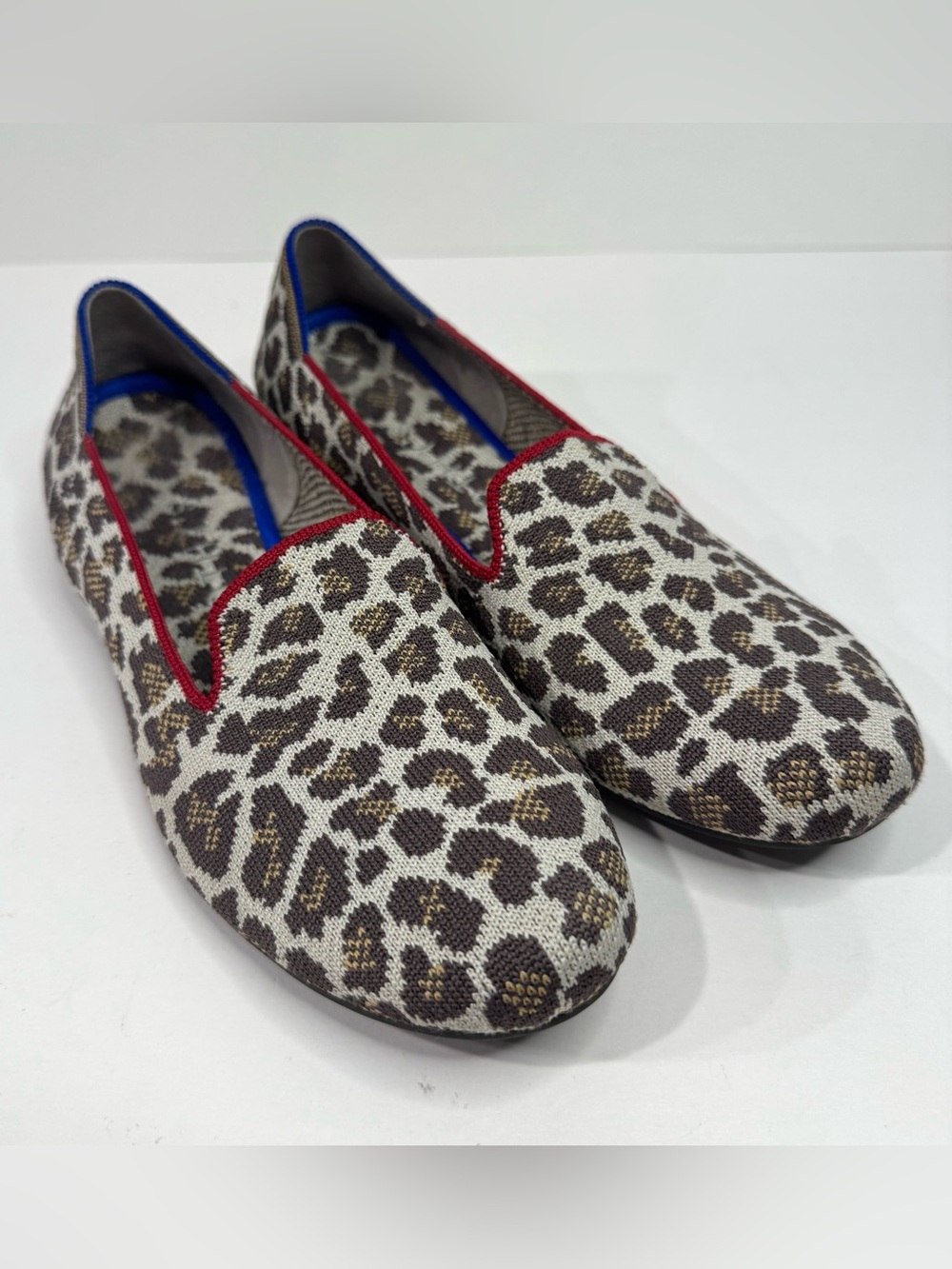 Rothy's The Loafer Flats in Mocha Spot Leopard Cheetah Animal Print 8.5